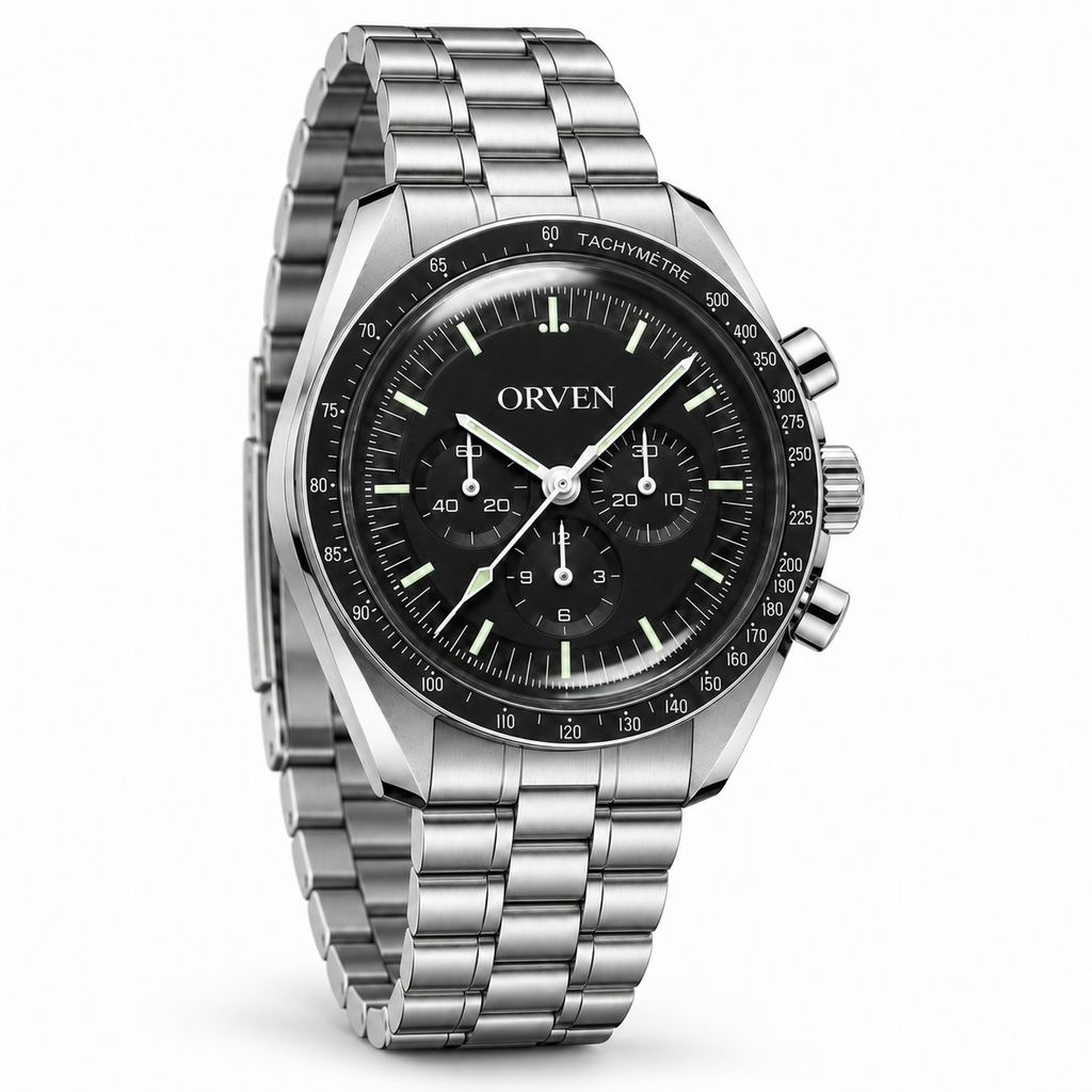 Orven Caldran – Black Multi-Register Dial