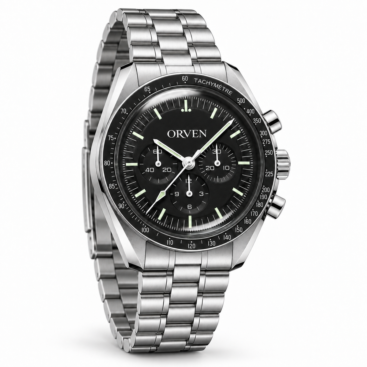 Orven Caldran – Black Multi-Register Dial