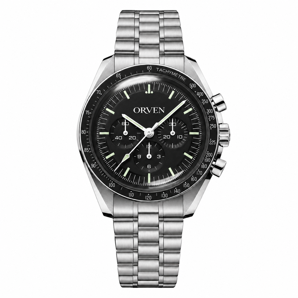 Orven Caldran – Black Multi-Register Dial